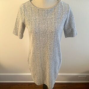 Banana Republic Gray tweed short-sleeve dress Sz 4